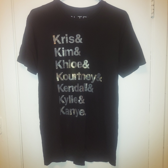 Authentic Brian Lichtenburg BLTEE Kardashian Tee T-shirt Top Black sz M - Picture 2 of 4